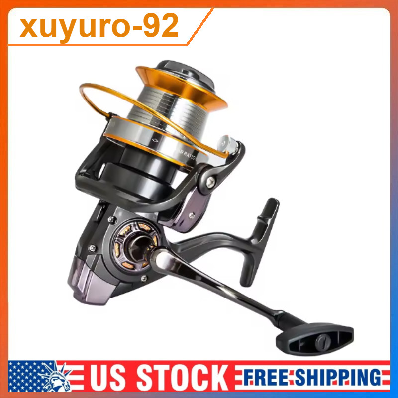 9000 Series Sea Fishing Spinning Reel 12+1 BB Full Metal Spool 4.11:1 Gear Ratio