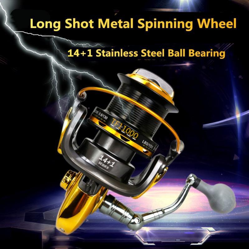 11000 Series Saltwater Metal Spinning Fishing Reel Large Sea Fishing Reels 55LB