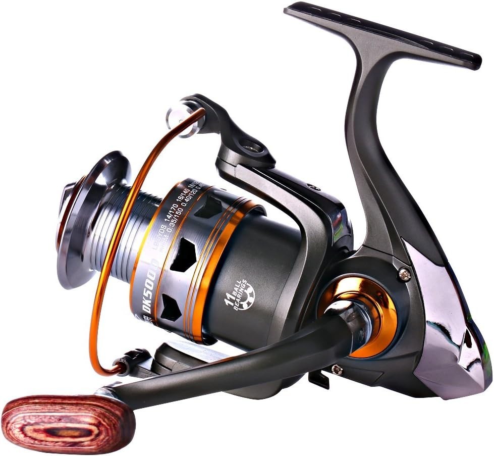 Ultra-Thin Spinning Fishing Reel with Interchangeable Handle & 5.2:1 Gear Ratio