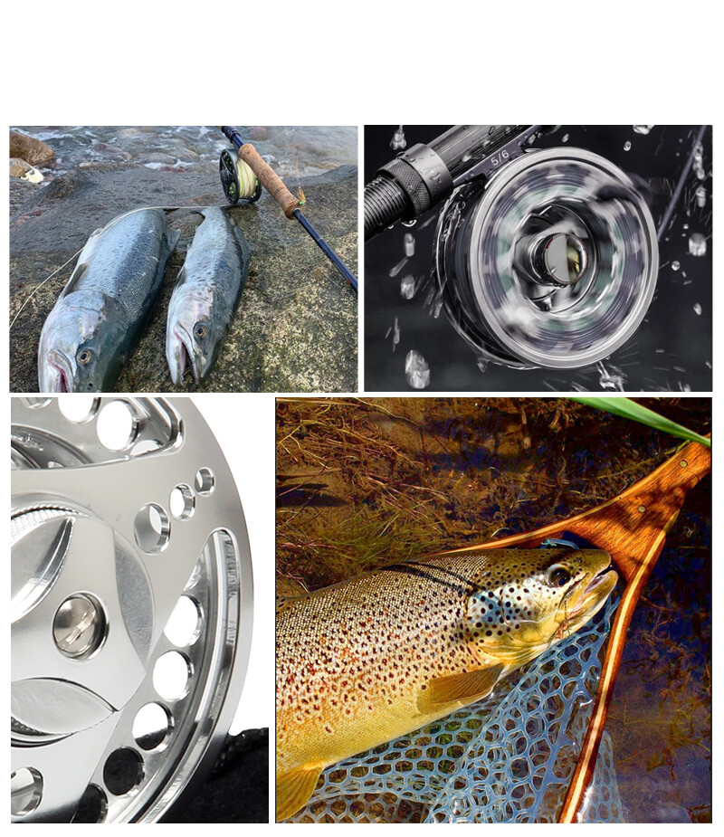 3/4 5/6 7/8 9/10WT CNC Machined Fly Fishing Reel Large Arbor Fly Reel