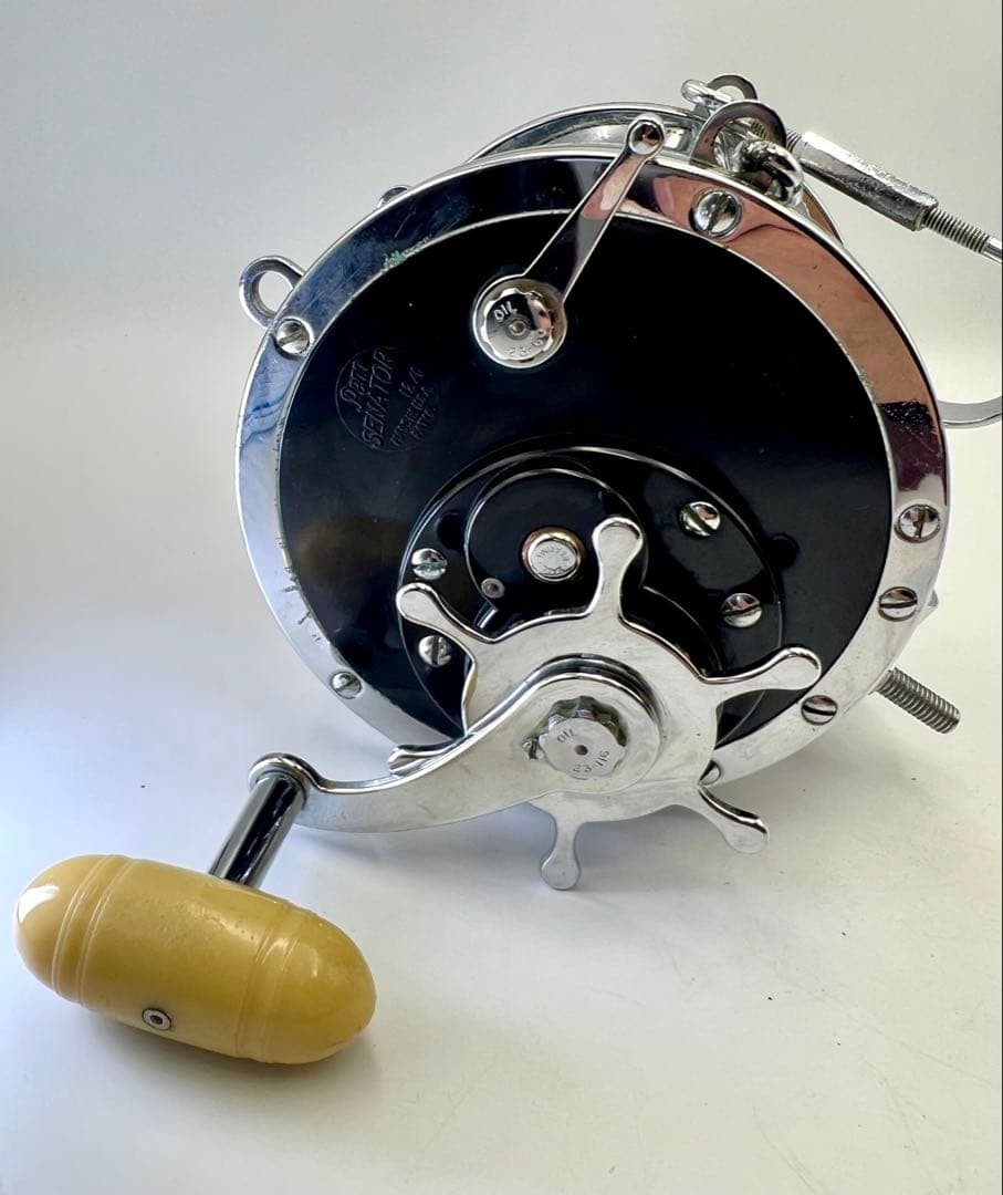 PENN Senator 12/0 Fishing Baitcasting Reel Saltwater Silver Fishing Tackle Used
