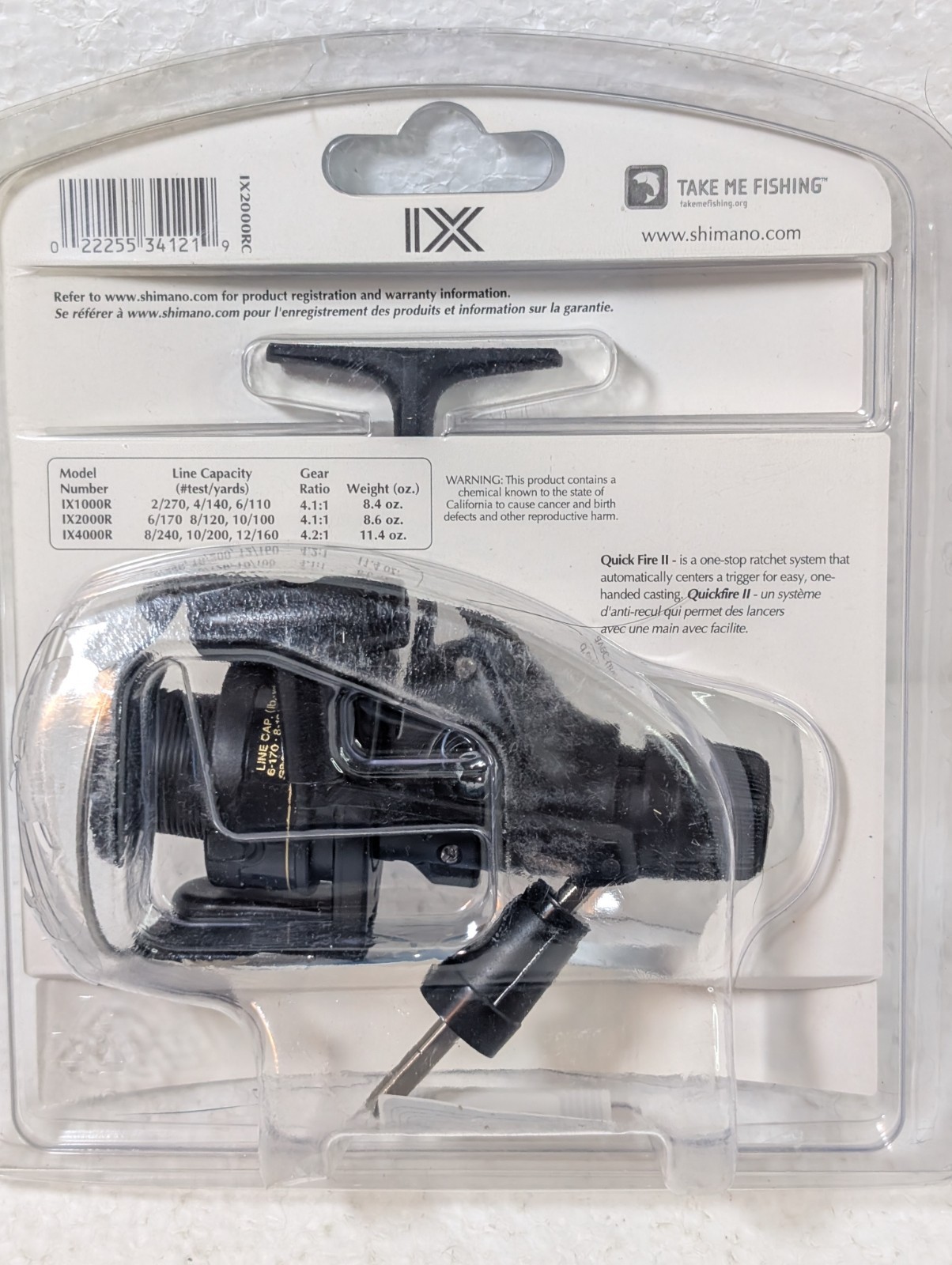 NEW SHIMANO IX R2000 spinning reel 2000 R QUICK FIRE TRIGGER CAST rear drag