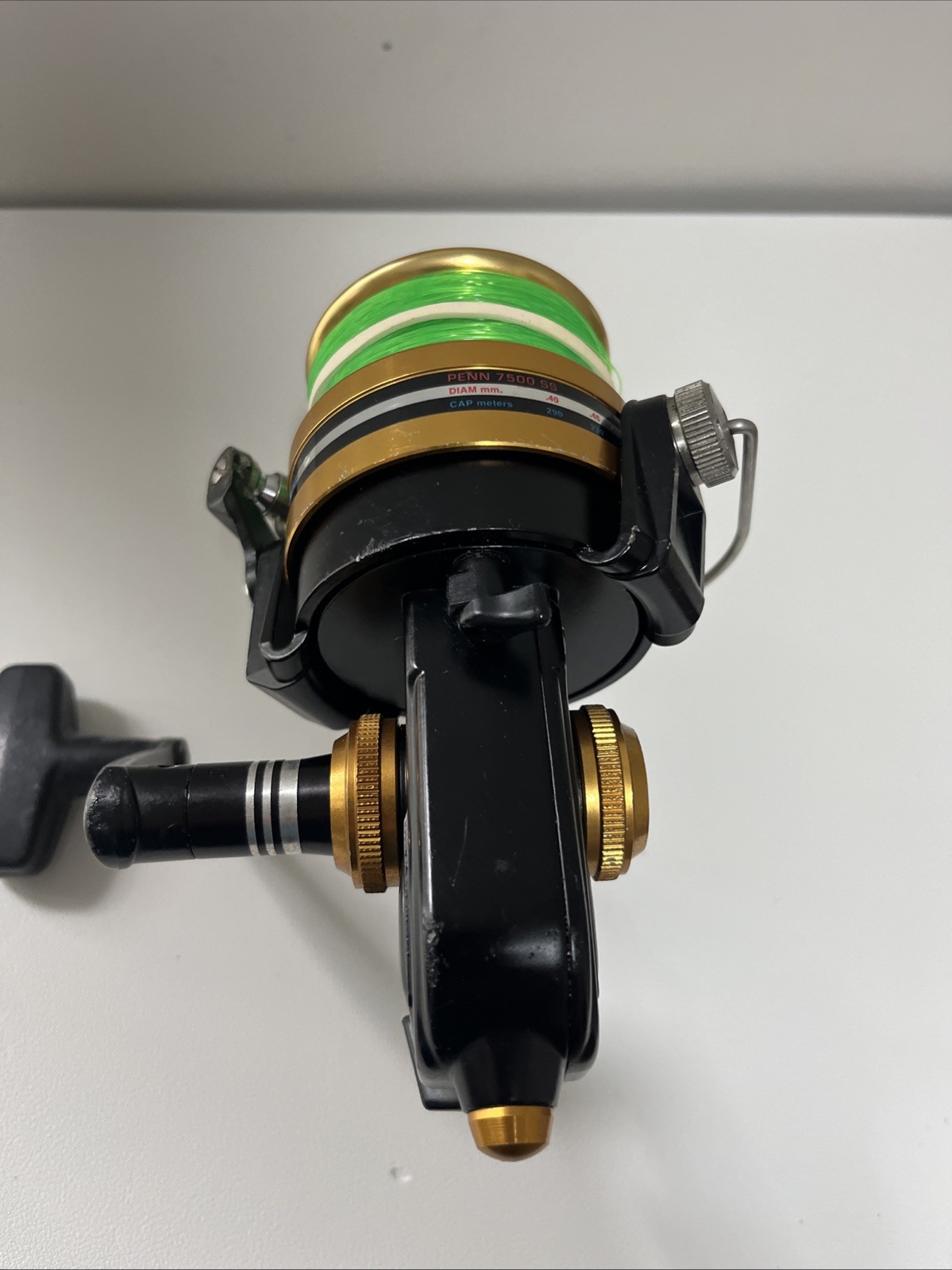 Penn 7500SS Spinning Reel Made In USA Black And Gold high speed 4.6:1