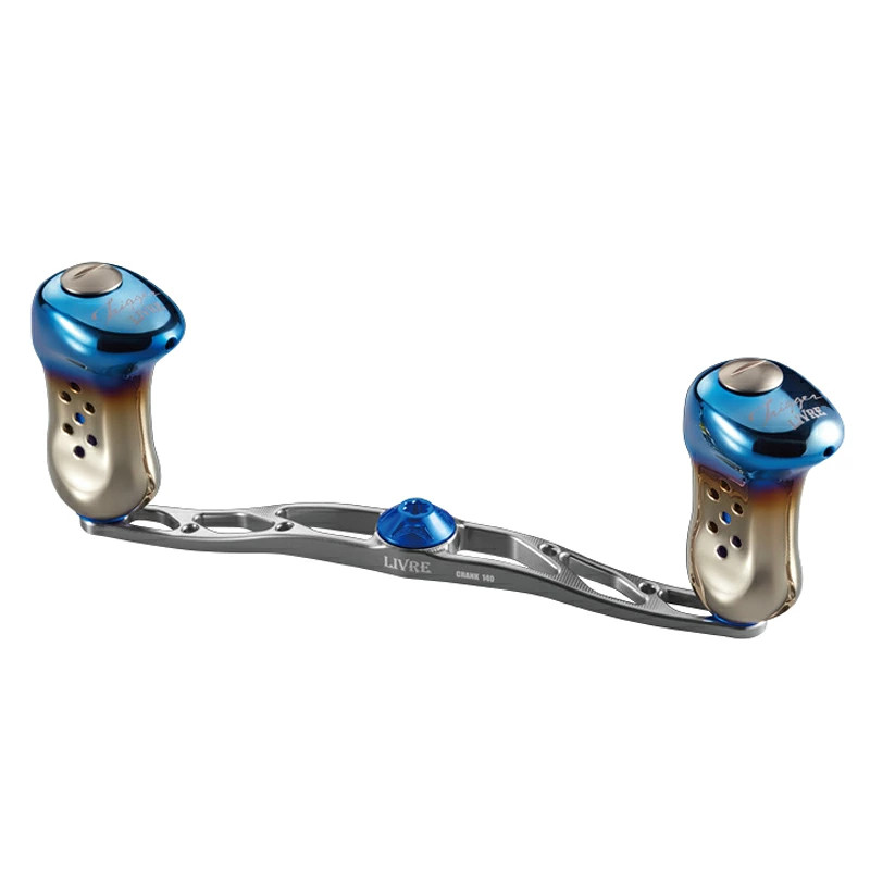 Japan LIVRE Crank 140 for Shimano Right Hand Titanium P + Blue G