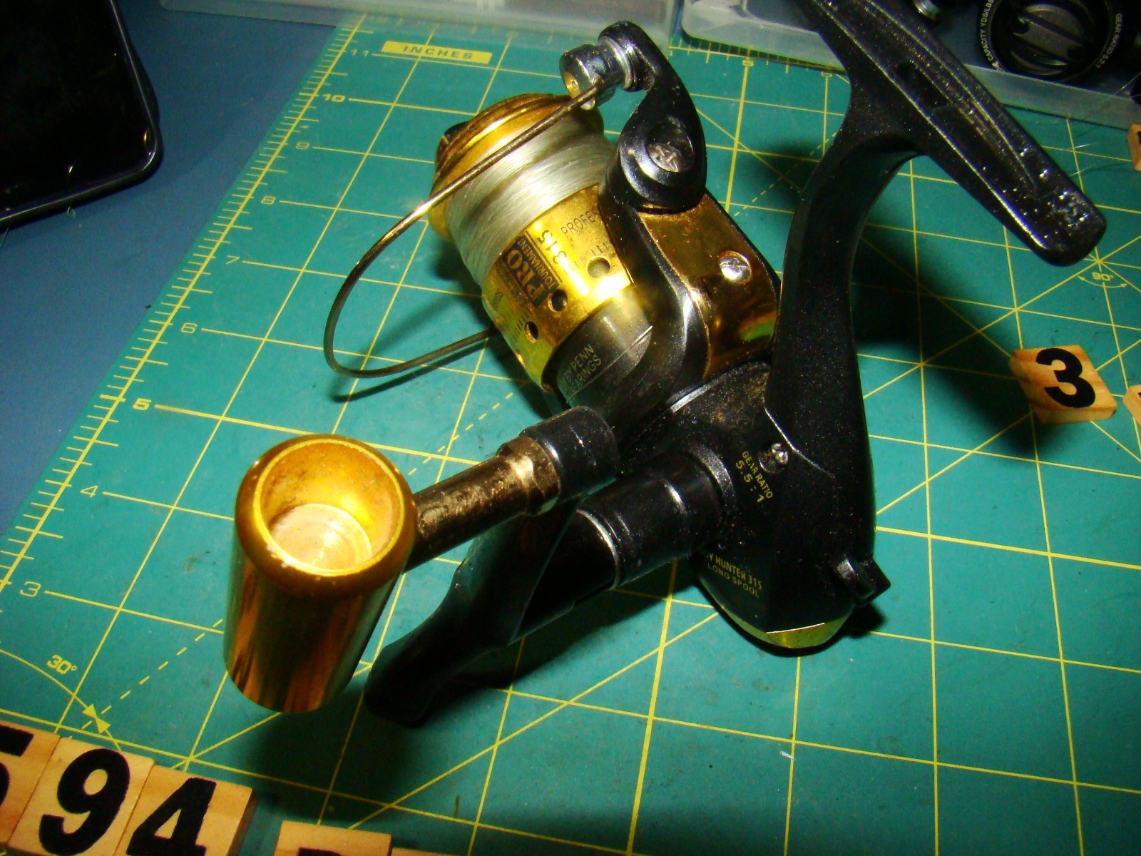 W0594 PA RODDY HUNTER 315 LONG SPOOL SPINNING FISHING REEL