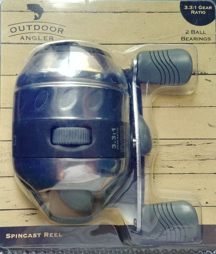 ***NEW***OUTDOOR ANGLER SPINCAST REEL 3.3:1 GEAR RATIO ACF10