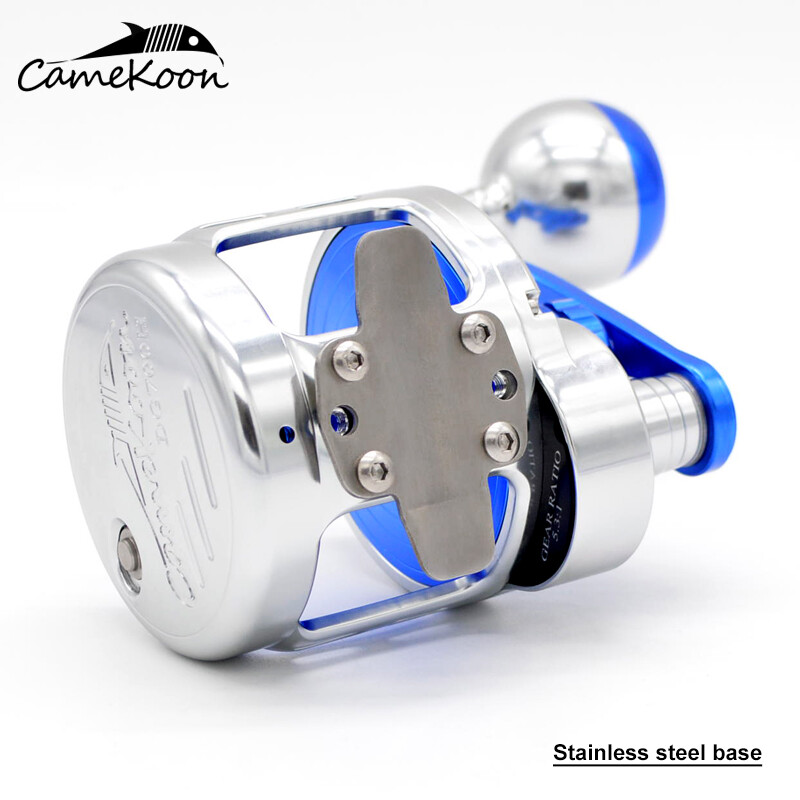 CAMEKOON Overhead Offshore Saltwater Fishing Powerful Trolling Reel 9+2 Bearings