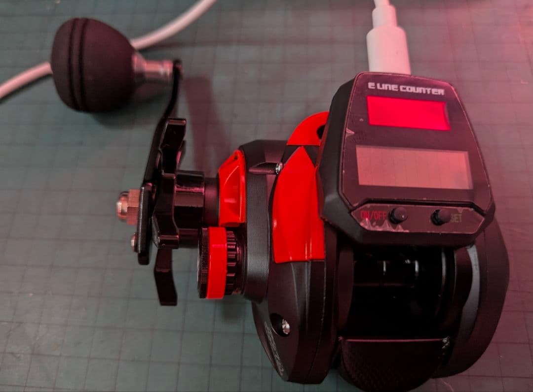 KX800 Bait Reel Digital Counter Left-handed 7.2:1 Used