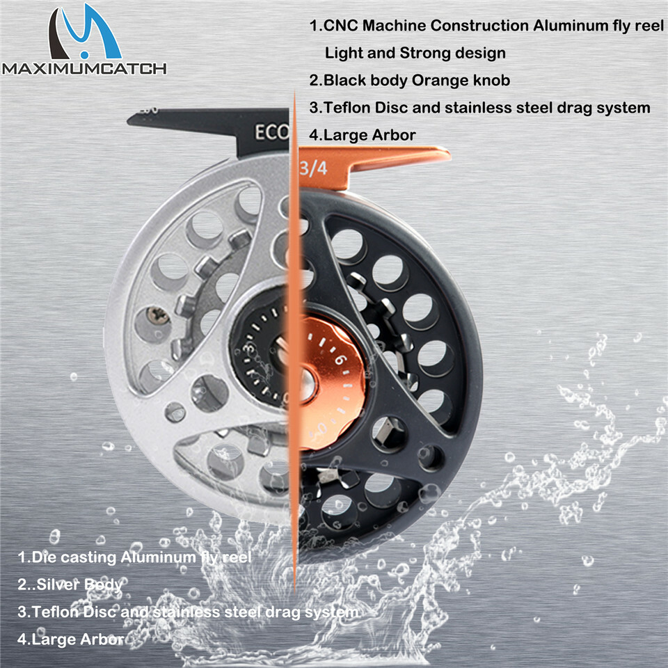 ECO 3/4 5/6 7/8wt Pre-Loaded Fly Fishing Reel with Fly Line, Backing,Leader