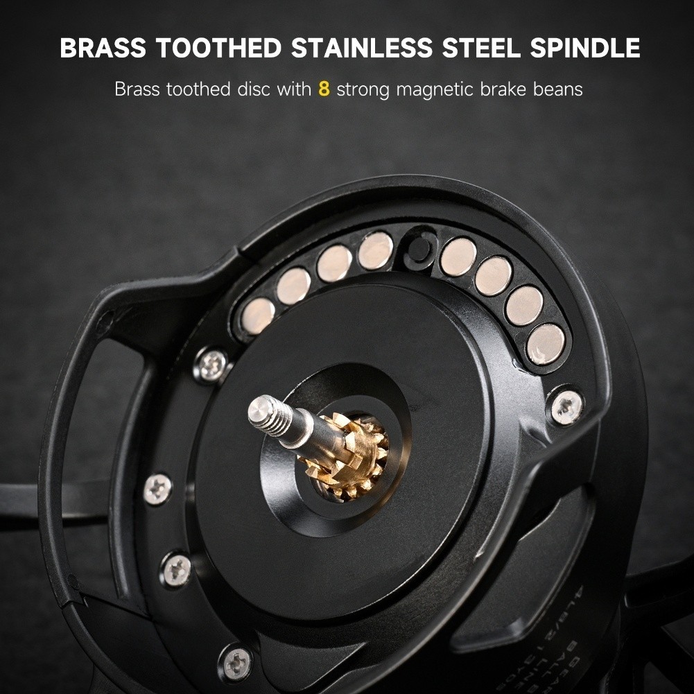 Iceraft Winter Ice Fishing Reel Slow Descent Magnetic Brake Metal Spool