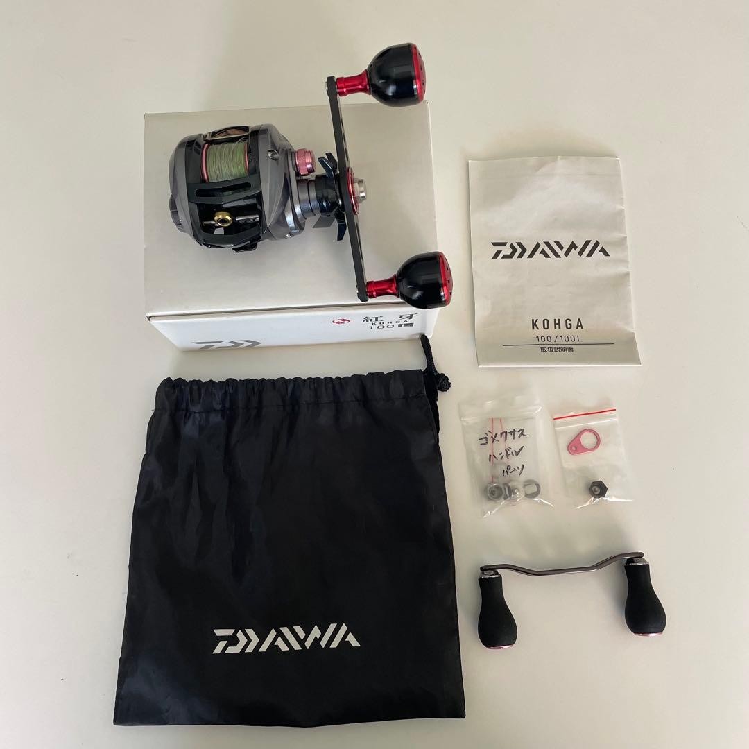 Daiwa Kogake 100L Left-Handed reel with Gomexus handle Very good condition