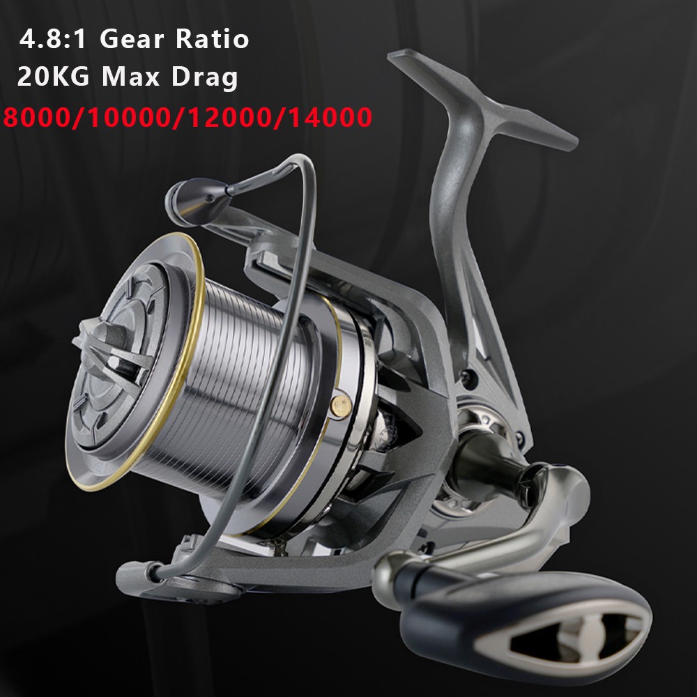 Spinning Fishing Reel Spinning Reel,8000-14000Series 4.8:1 Gear Ratio 20KG/44LB