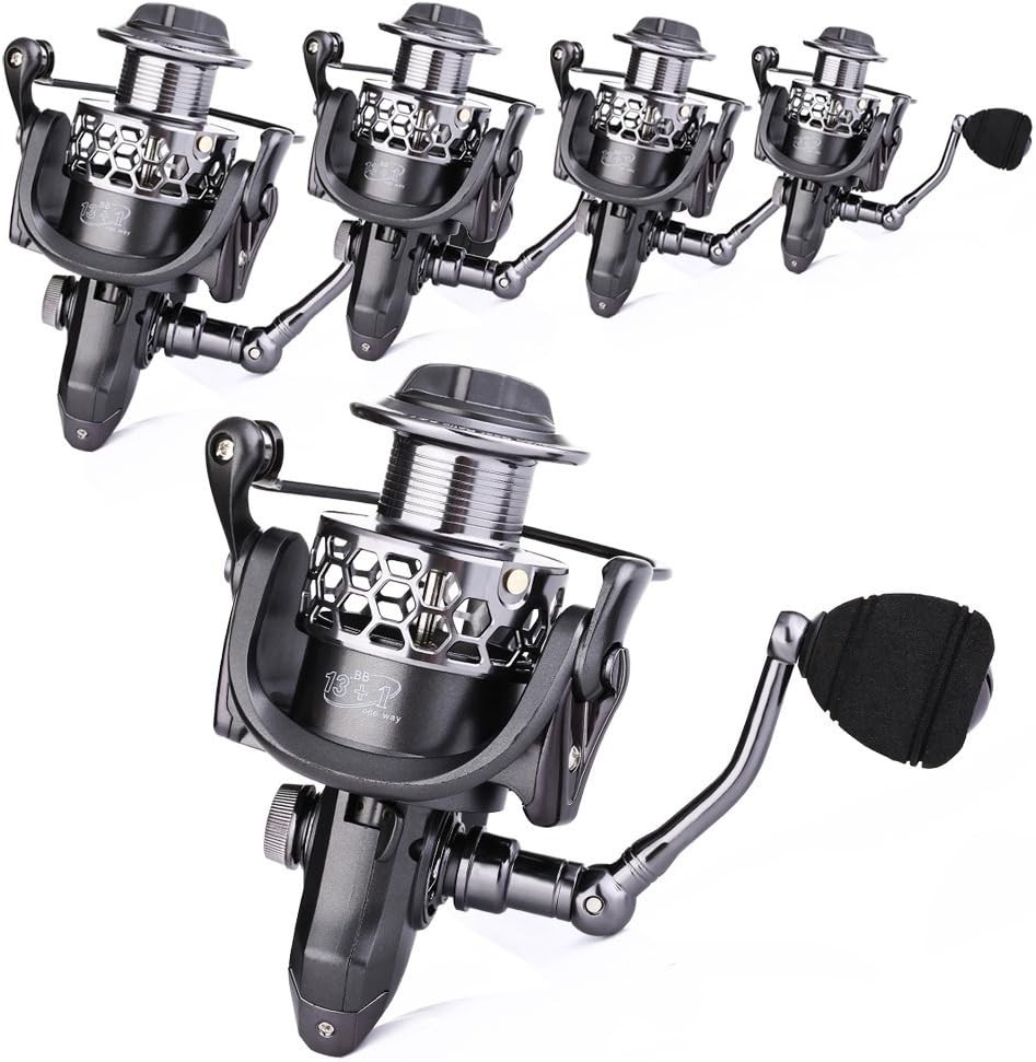Fishing Reel 13 1BB Light Weight Ultra Smooth Aluminum Spinning Fishing Reel W/