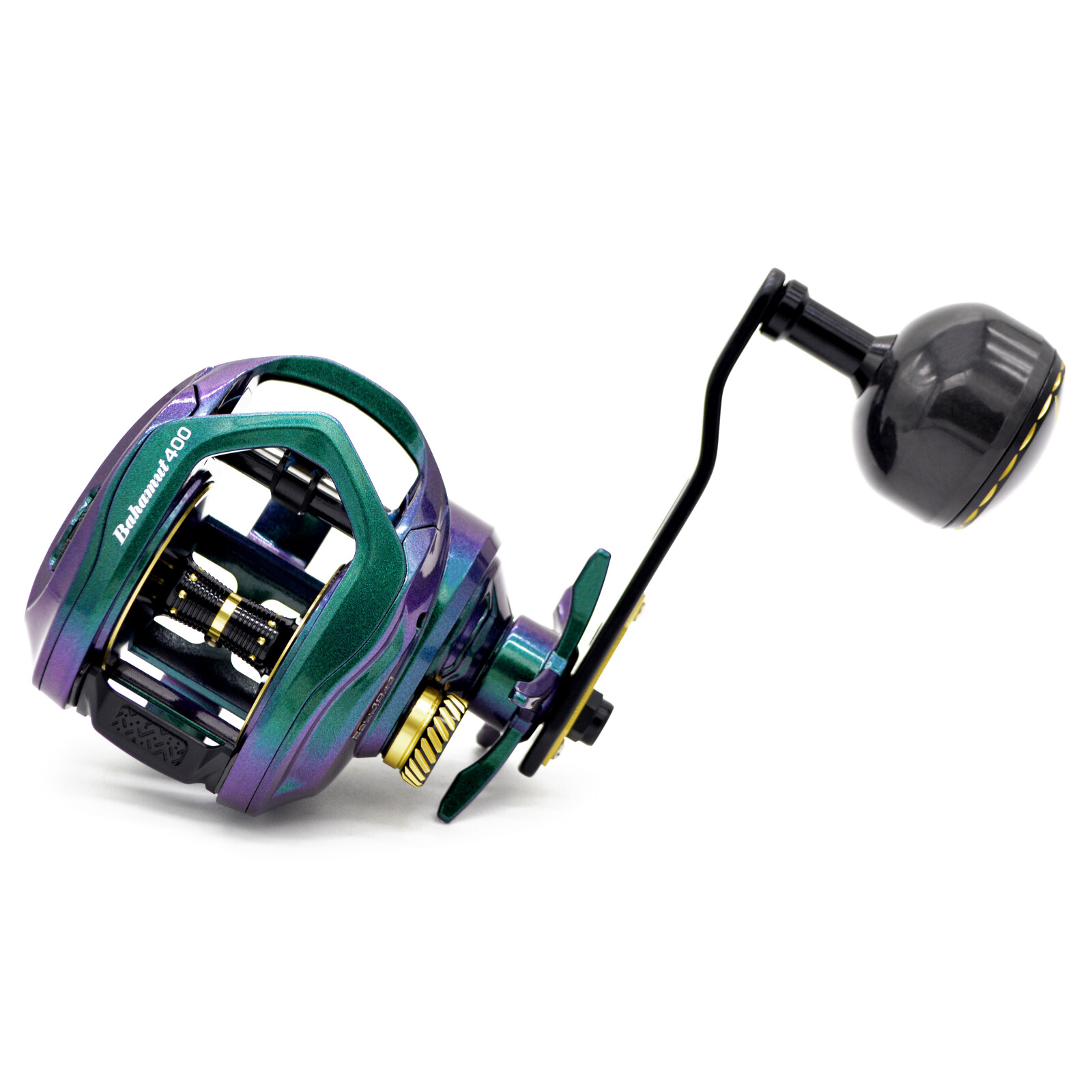 CAMEKOON Bahamut 400 Baitcast Reel Chameleon Color Wider Frame Saltwater Fishing