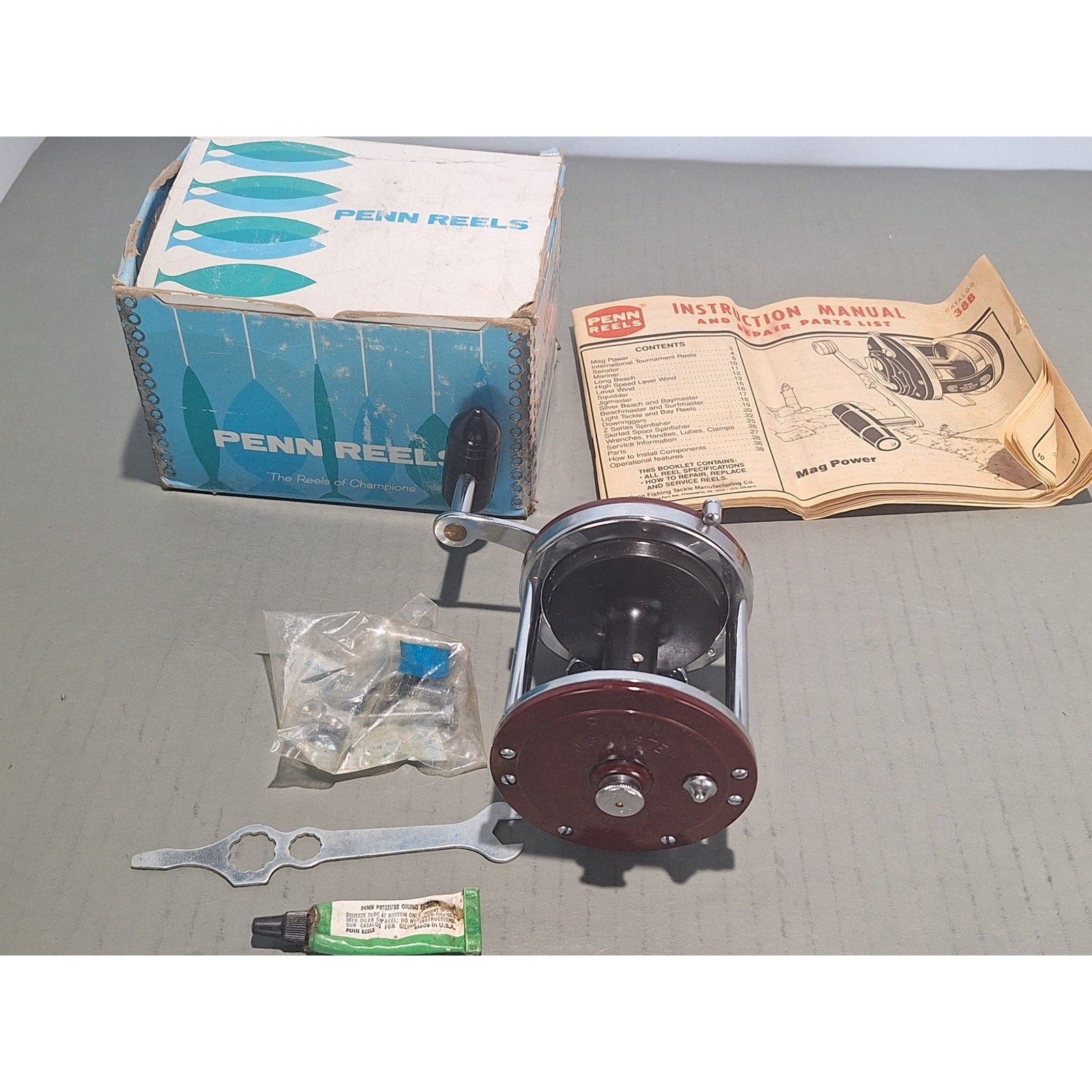 Penn Jigmaster 500SM Fishing Reel Metal Spool NOS CIB w/ Box Papers USA- LOOK!