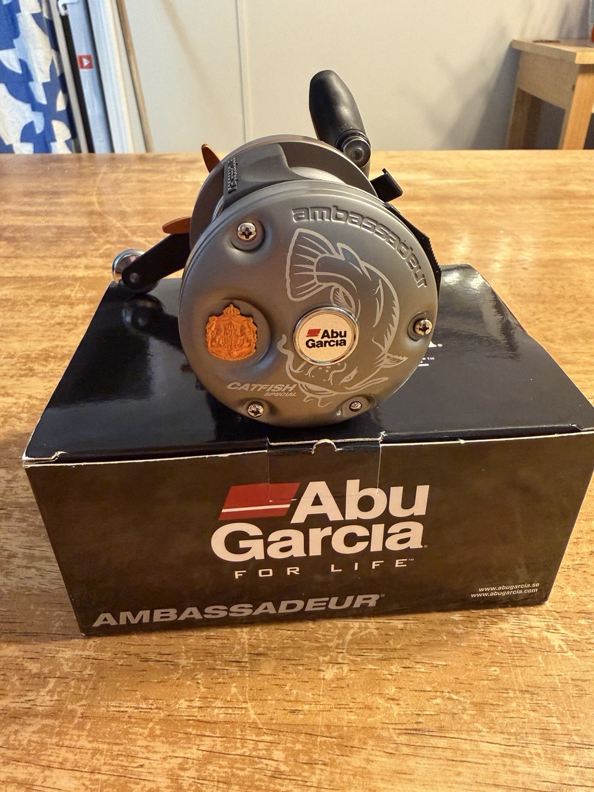 Custom C6 Abu Garcia 6500 Catfish Special All Ceramic Bearings Free Reel Cover