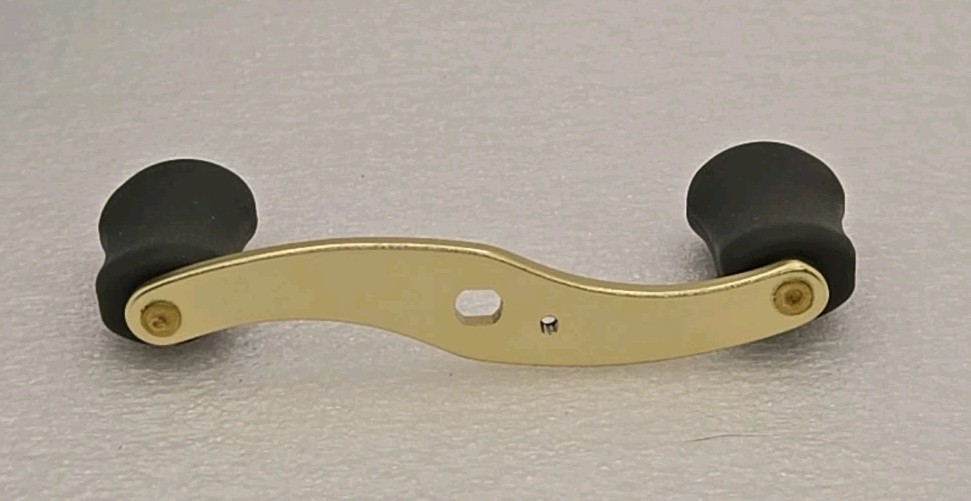 CABELAS DEPTH MASTER GOLD FISHING REEL REPLACEMENT BRASS DOUBLE PADDLE HANDLE