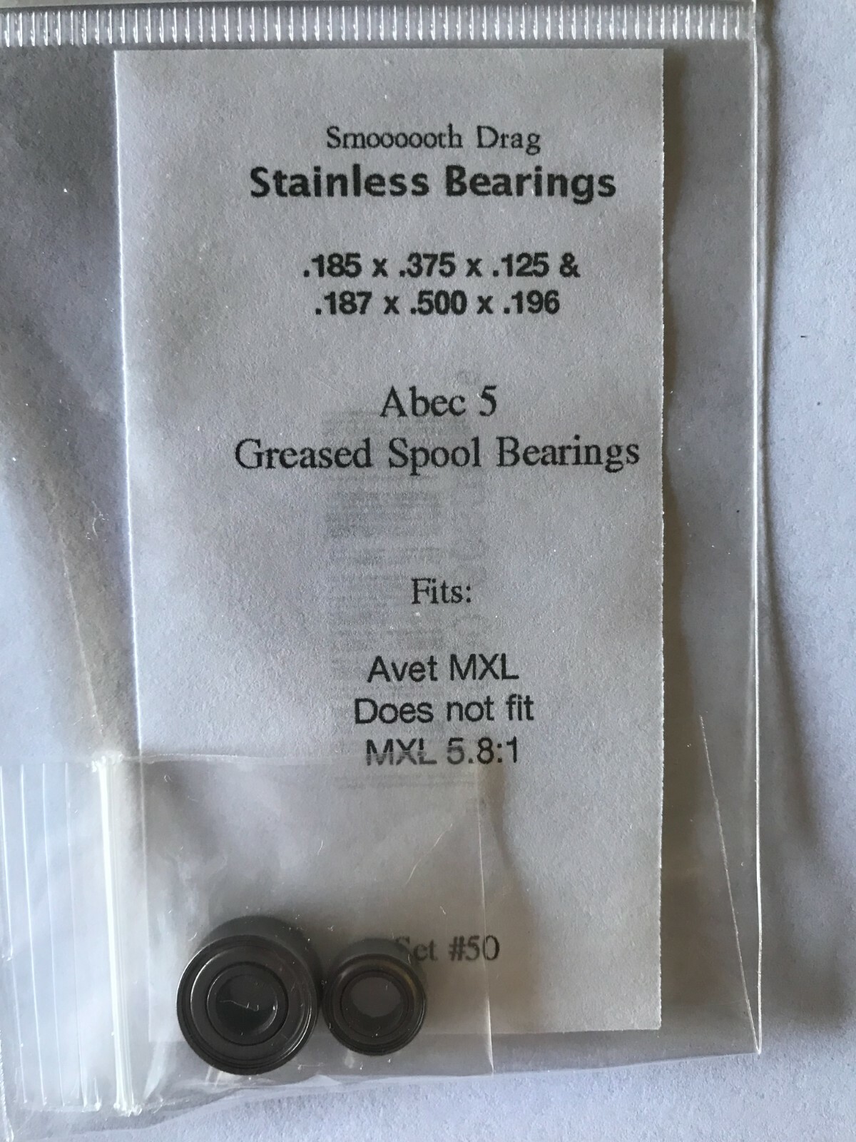 (2) 3 X 10 X 4 ABEC 5 Ceramic / Stainless Steel Hybrid Spool Ball Bearings