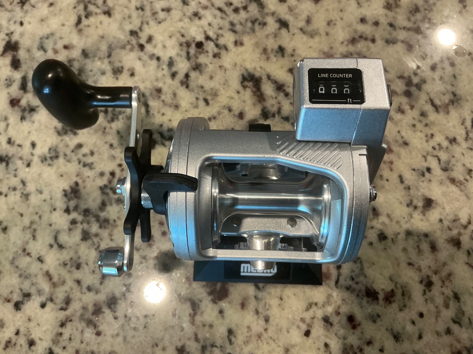 Left Handed Daiwa Accudepth Plus 47LCBL Line Counter Levelwind Fishing Reel. A+