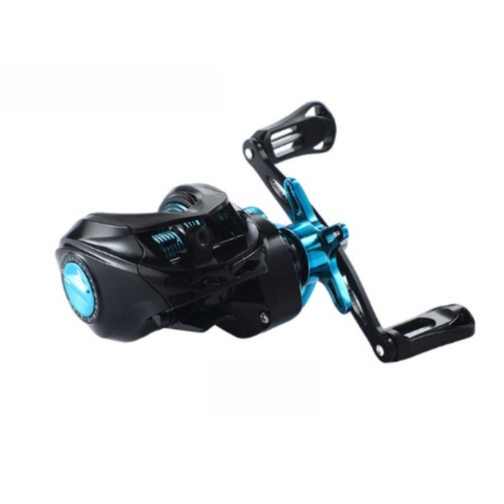 Baitcasting Reel with Smooth Casting Anti-Backlash and Drag Click Alarm