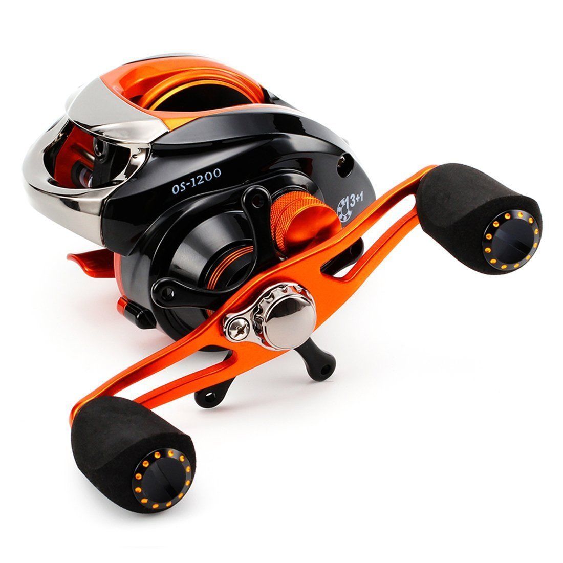 OS1200 Baitcasting Fishing Reel Super Light 6.5Ozs Anti-Corrosive 14BB Fishing