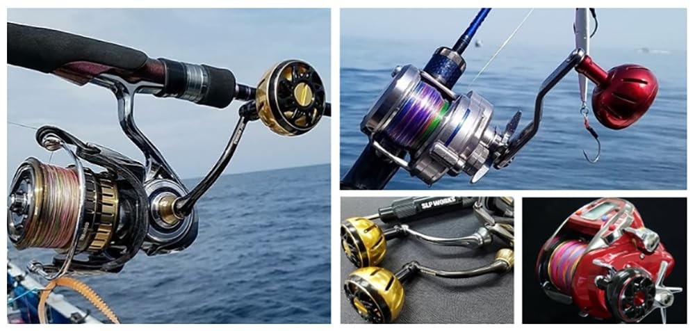 SLPWORKS Daiwa SLP Works SLPW Color Aluminum Round Knob M Size Navy/Gold