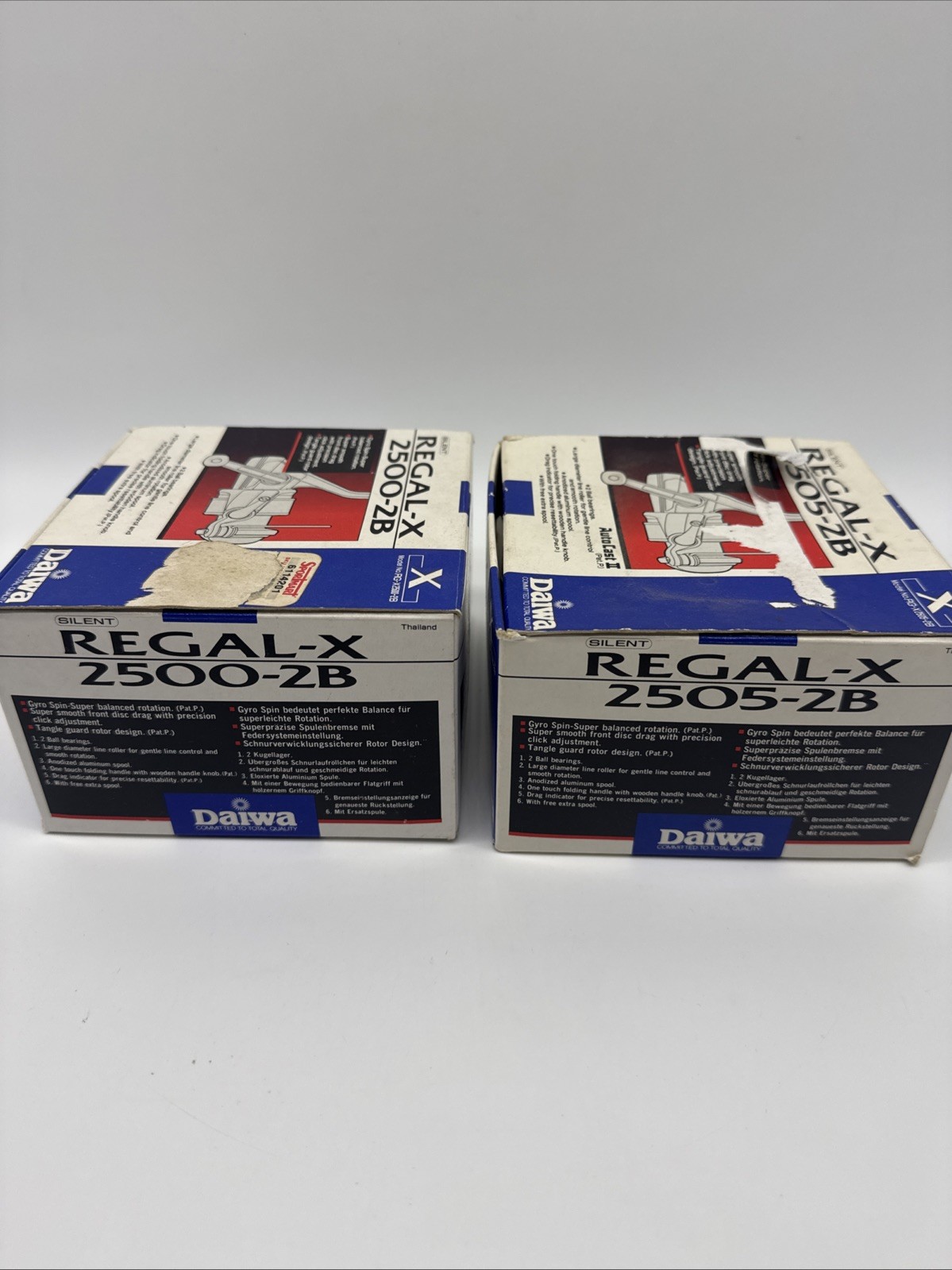 Daiwa Regal-X 2505-2B & Regal-x 2500 2b fishing reel Box’s Only! Lot Of 2