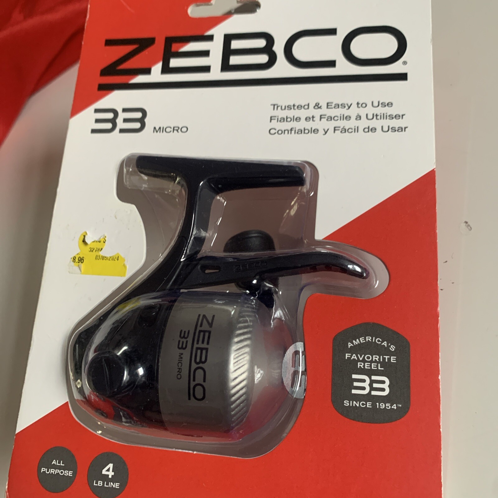 Zebco 33MCN.CP3 33 Micro Spincast Reel 4lb
