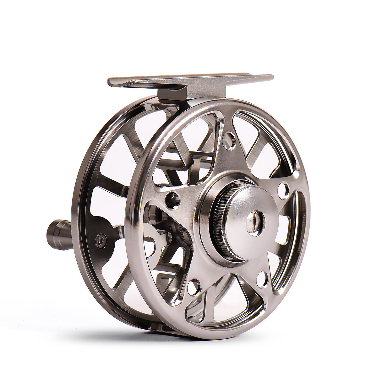 Fly Fishing Reel 3/4 Metal Aluminium Alloy Lightweight Ice Fishing Reel