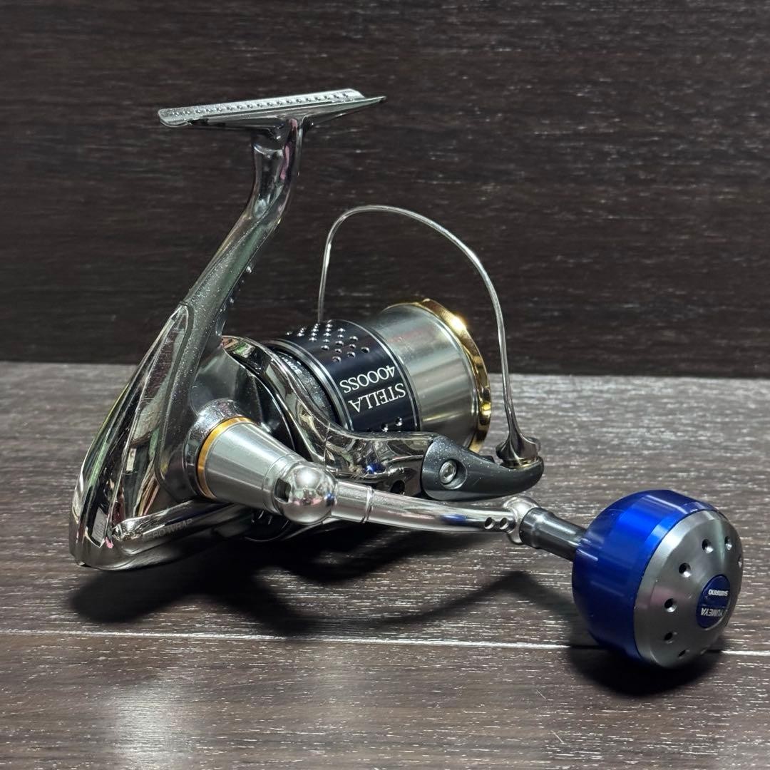 [EXC] Shimano 07 Stella 3000HG Custom Yumeya 4000SS Spool Power Knob From JAPAN