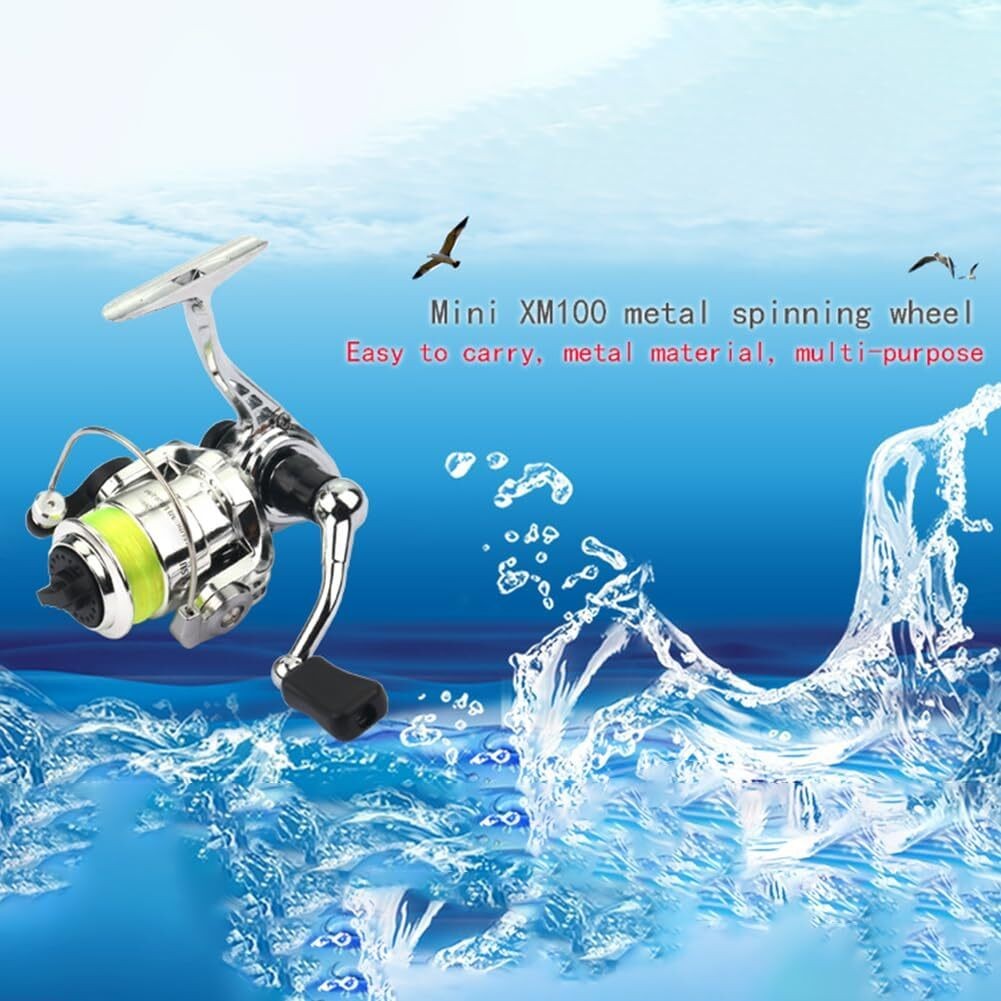 Mini Metal Fishing Wheel Spinning Reel 4.3:1 Gear Ratio Small Reel 2+1BB Bearing