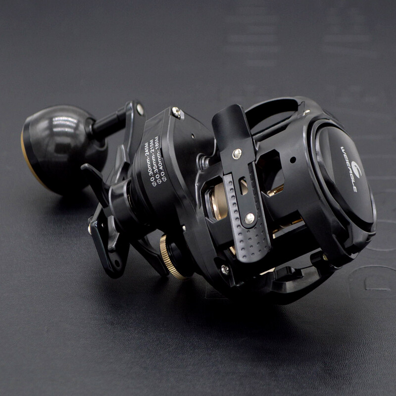 Low Profile Baitcasting Fishing Reel with Spare EVA Grips 33LB Carbon Drag 6.3:1