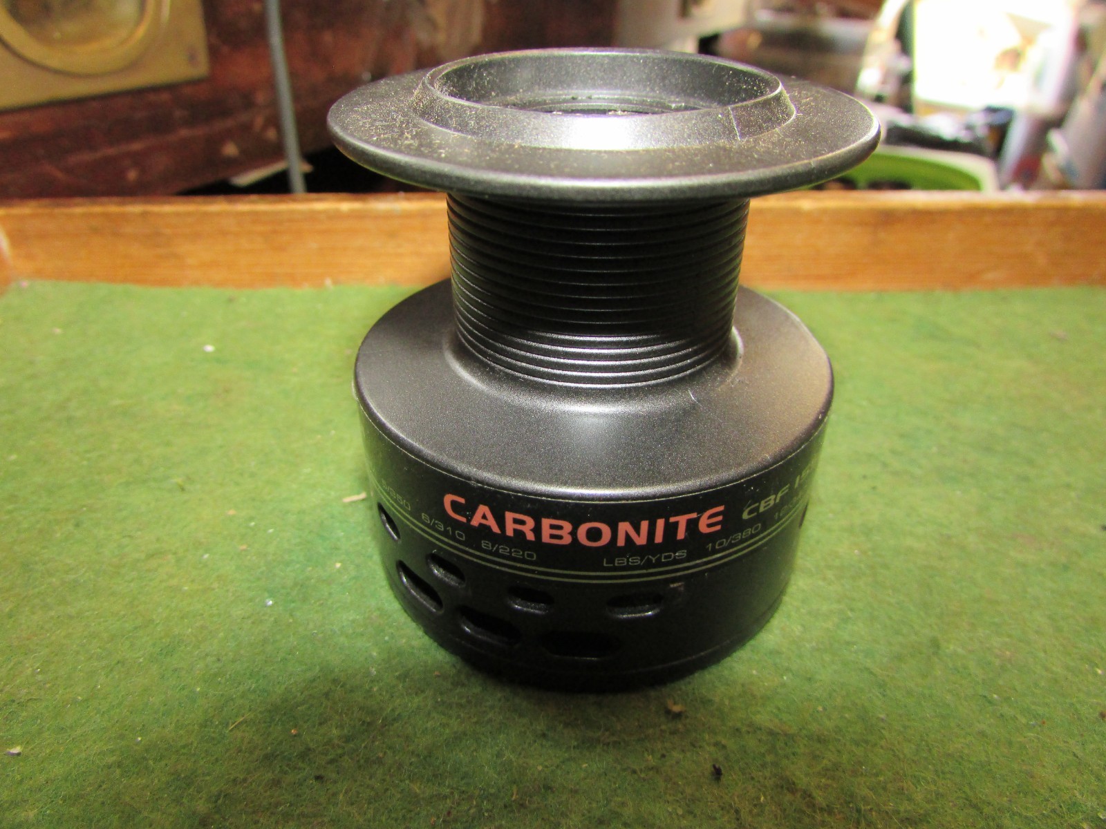 OKUMA CARBONITE CBF 155A FRONT DRAG REEL GRAPHITE SPARE SPOOL VGC