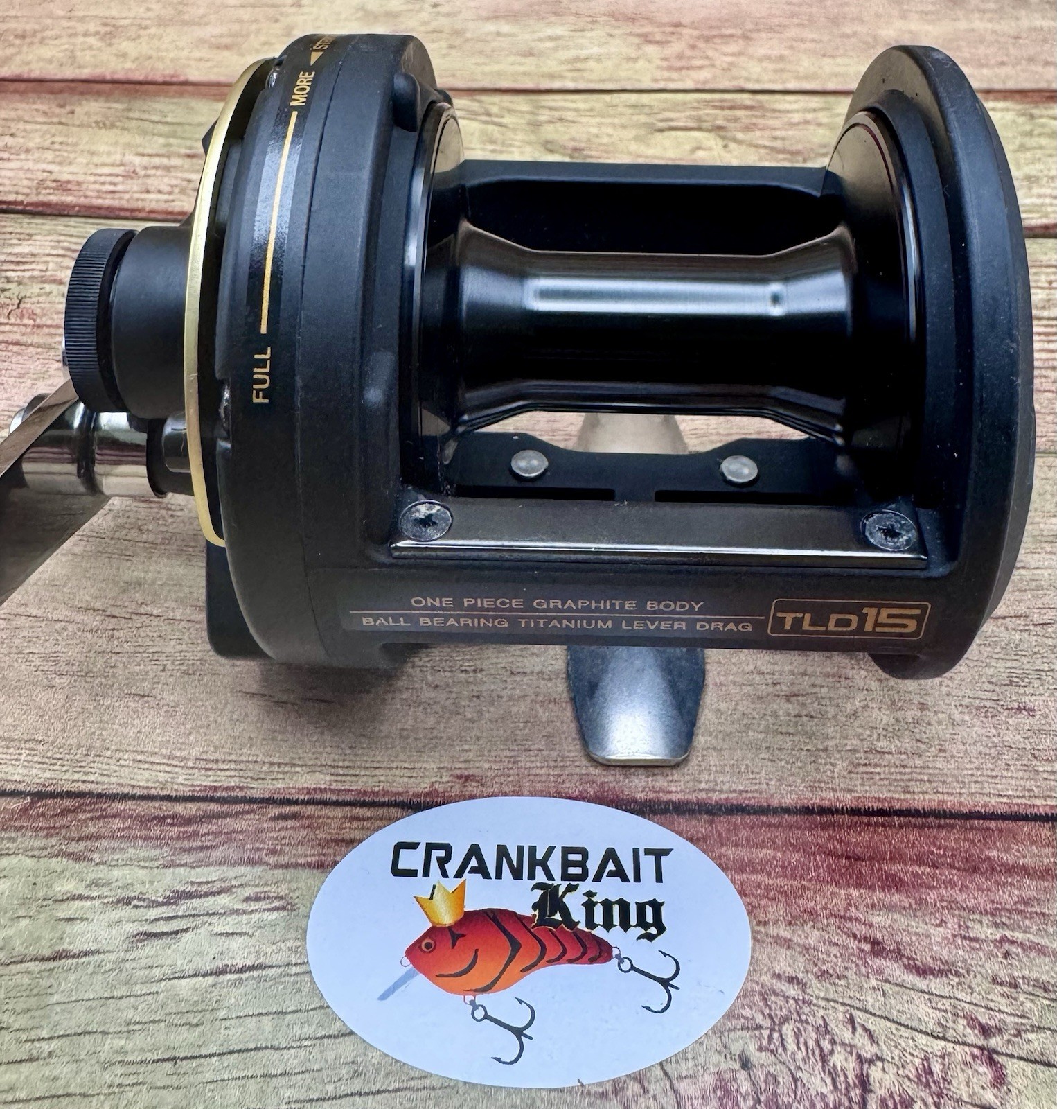 PRISTINE SHIMANO TLD 15 LEVER DRAG CONVENTIONAL FISHING REEL GRAPHITE TLD15