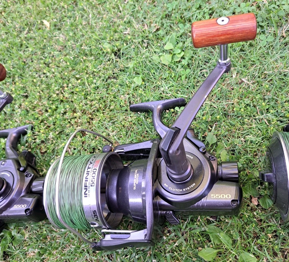 4 × Daiwa Infinity-X 5500 BR Carp Reels Fishing Reels Big Pit MADE IN JAPAN EXCELLENT