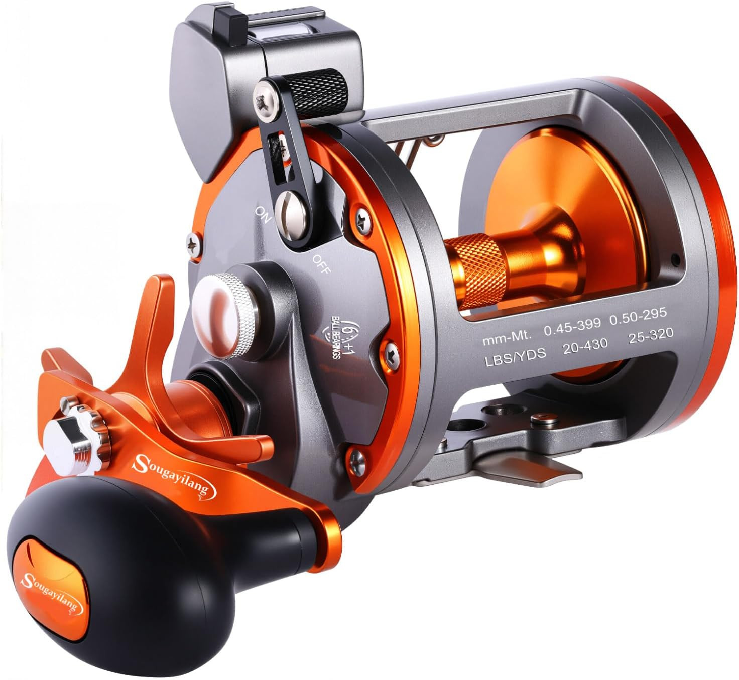 Line Counter Trolling Reel Conventional Level Wind Fishing Reel