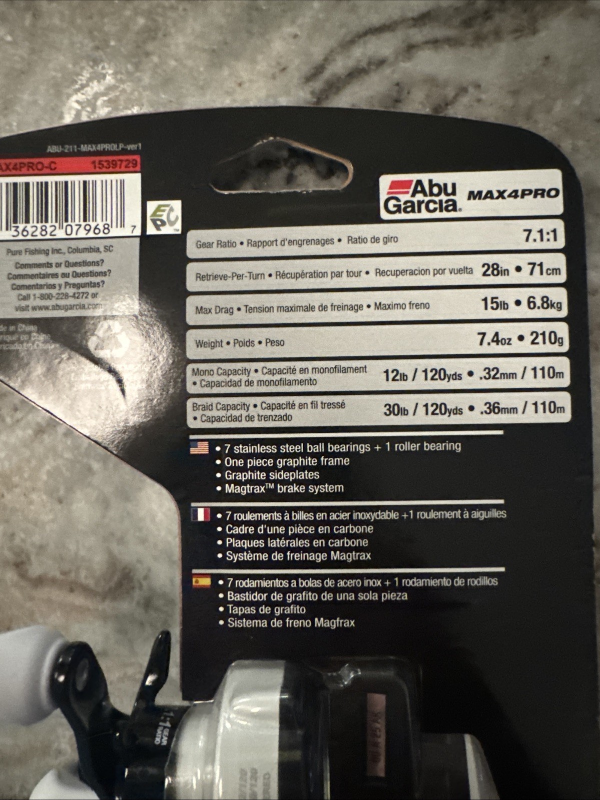 Abu Garcia MAX4PRO Low Profile Reel – 1539728