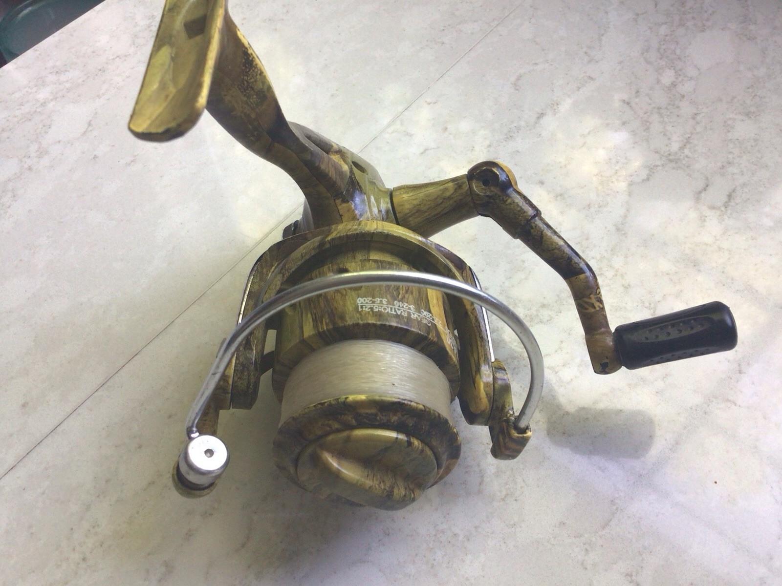 Outdoor Angler SA-30 Spinning Reel Camouflage Pattern Excellent Condition