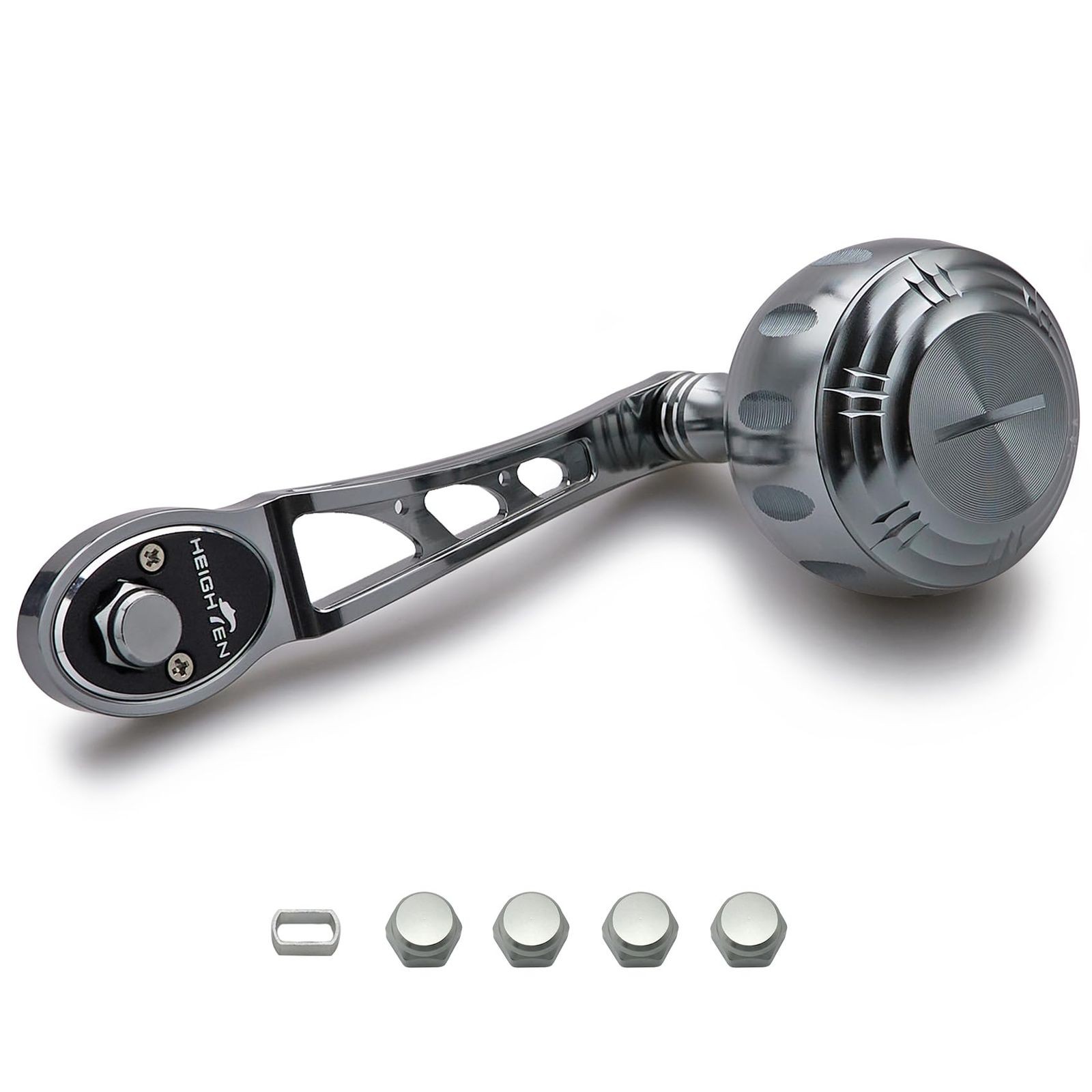 HEIGHTEN 80/90mm Reel Handle 45mm Knob for Shimano Daiwa Abu Bait