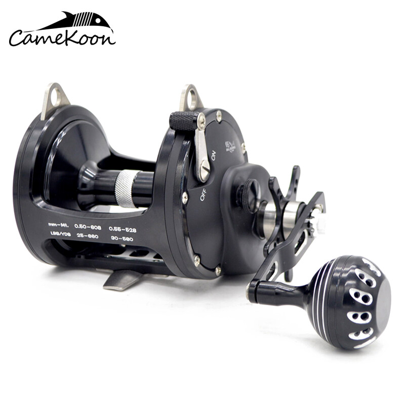 CAMEKOON Saltwater Trolling Fishing Reel Right Hand Sea Baitcasting Fishing Reel