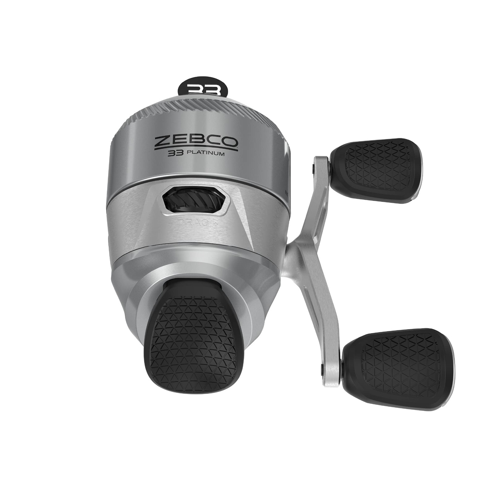Zebco 33 Platinum Spincast Fishing Reel, Size 30 Right or 30, Silver