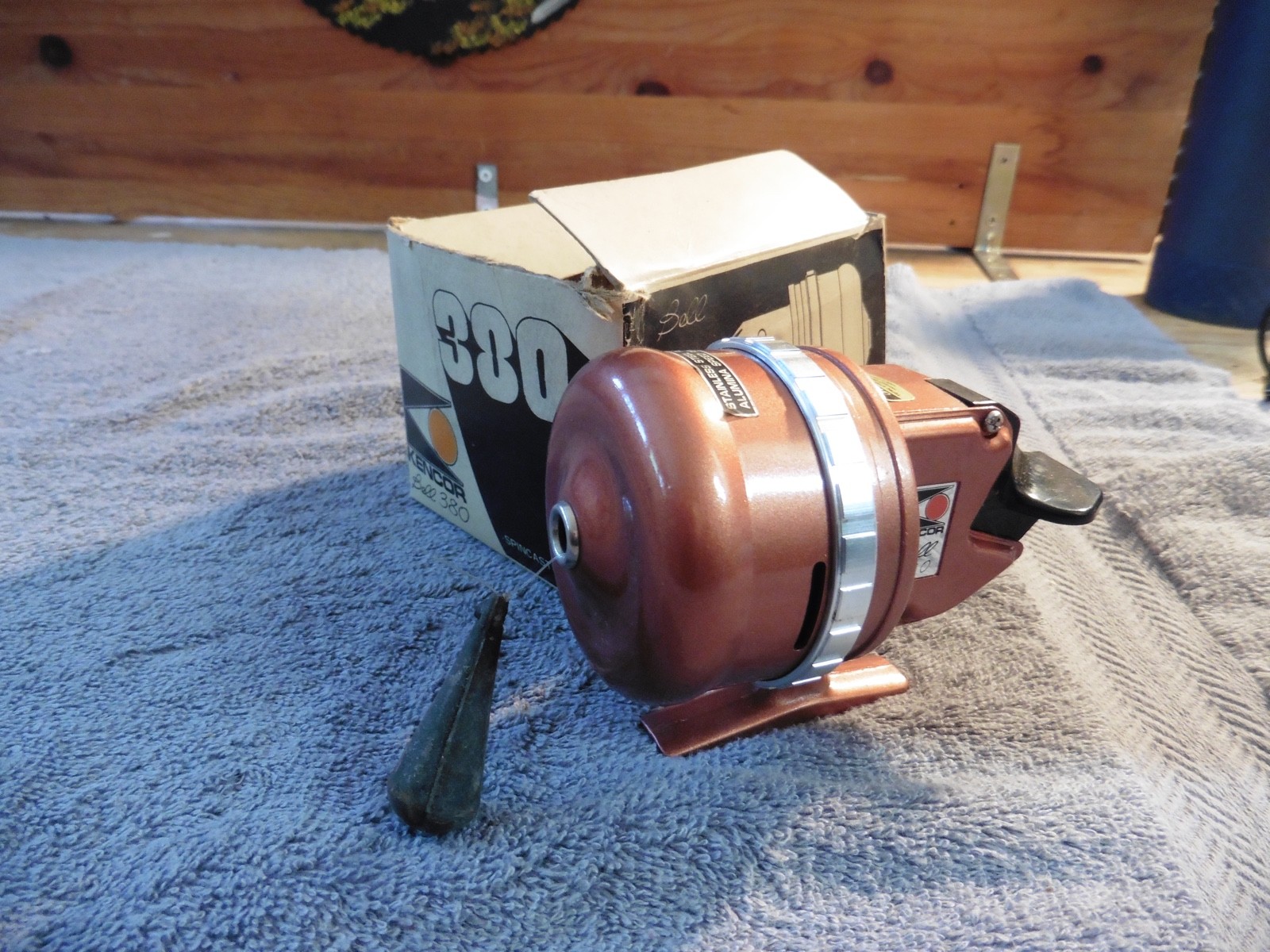 Vintage Kencor Bell 380 Spincasting Reel Bronze Made in Japan Rare