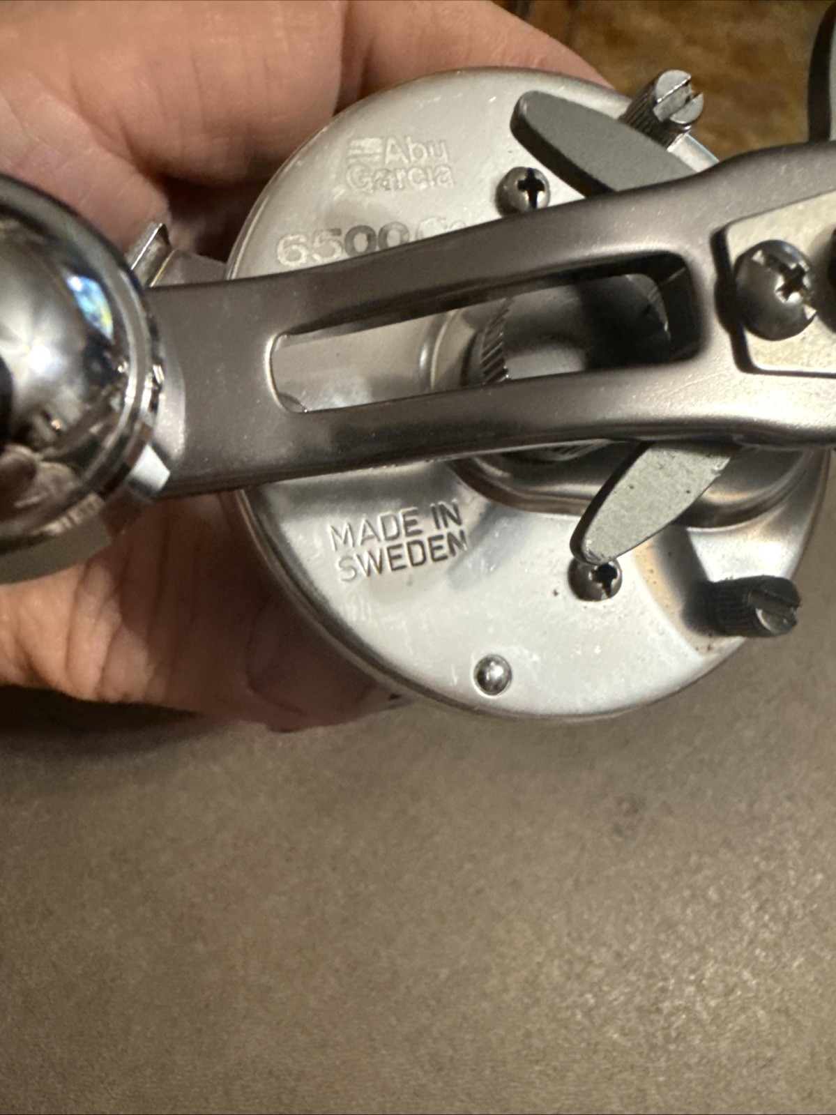 Abu Garcia Ambassadeur Round Reel C3-6500 Super Power Handle Made In Sweden