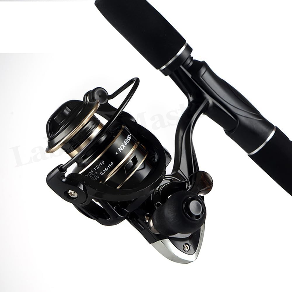 12BB Metal Spinning Fishing Reel 5.2:1 for Freshwater Saltwater 2000-7000 Series