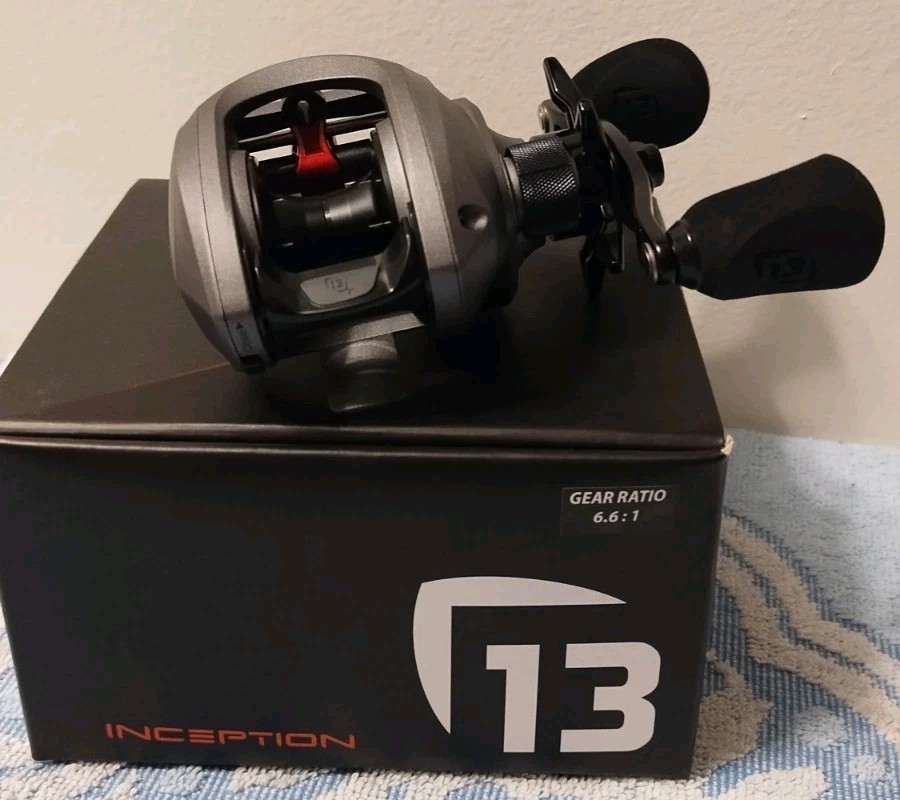 New 13 Fishing Inception 6.6:1 Right Hand Retrieve Baitcasting Reel Baitcaster