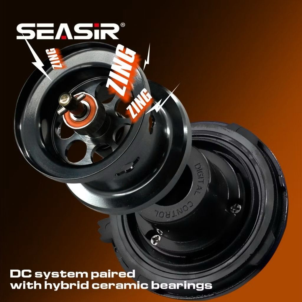 SEASIR DC Round Pro Baitcasting Reel 7.6:1 Digital Control Fishing Reel L.HAND