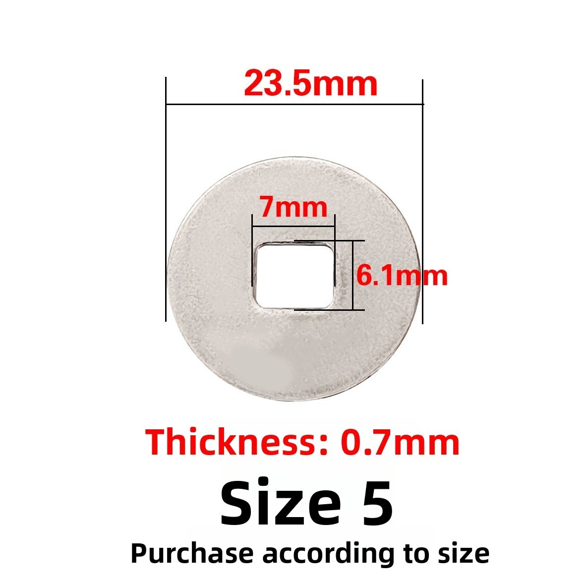 Stainless Steel Fishing Reel Part Gasket Cover Plate for Center Gear Assembly