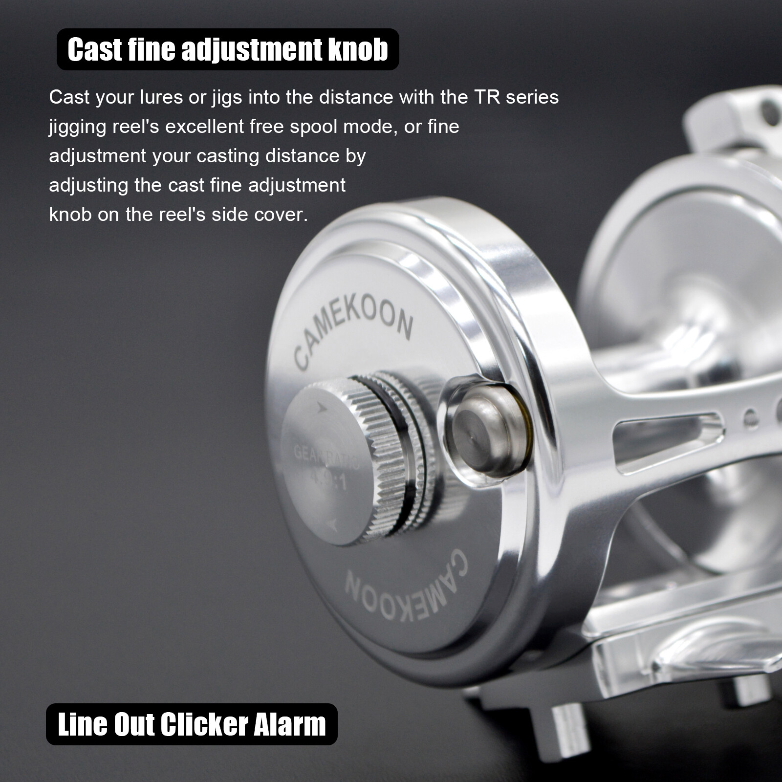 CAMEKOON All Metal Deep Sea Trolling Reel Saltwater Lever Drag Off-shore Fishing