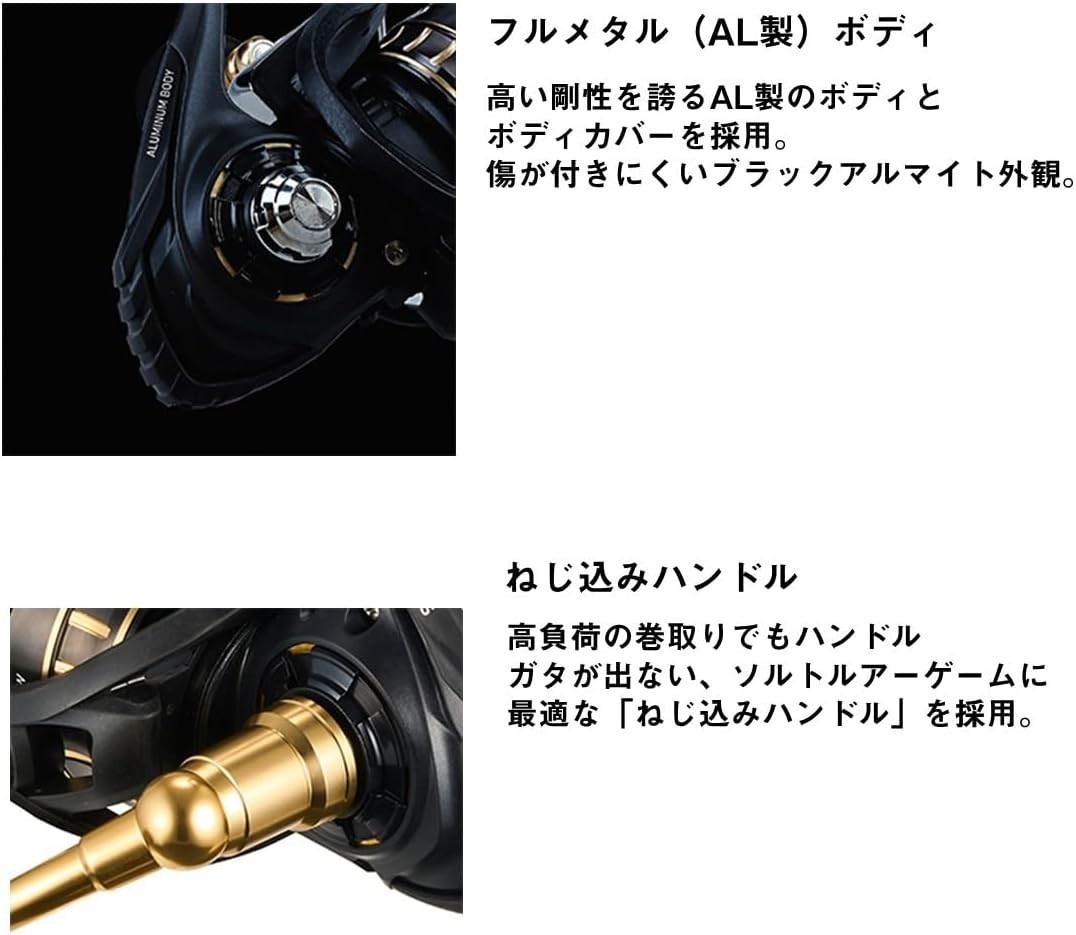 Daiwa 23 BG SW 4000D-CXH Spinning Reel Metal Black Near Mint Japan
