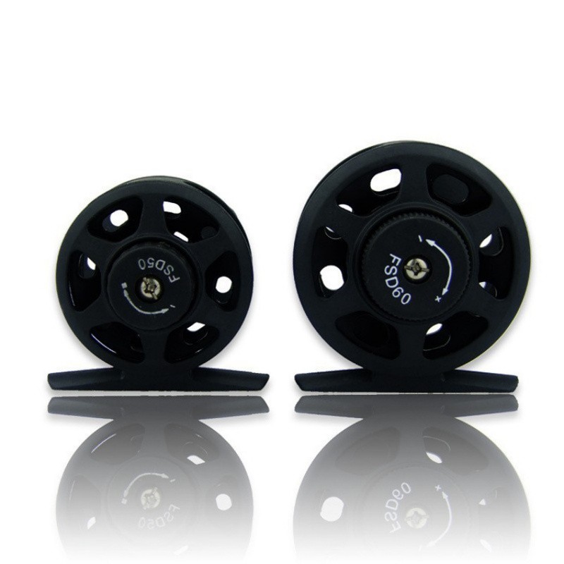 1X Fly Fishing Reel Ultralight Weight Ice Fishing Reel Cast Drum Wheel Gear